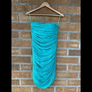 Marley Strapless Ruched Tube dress small